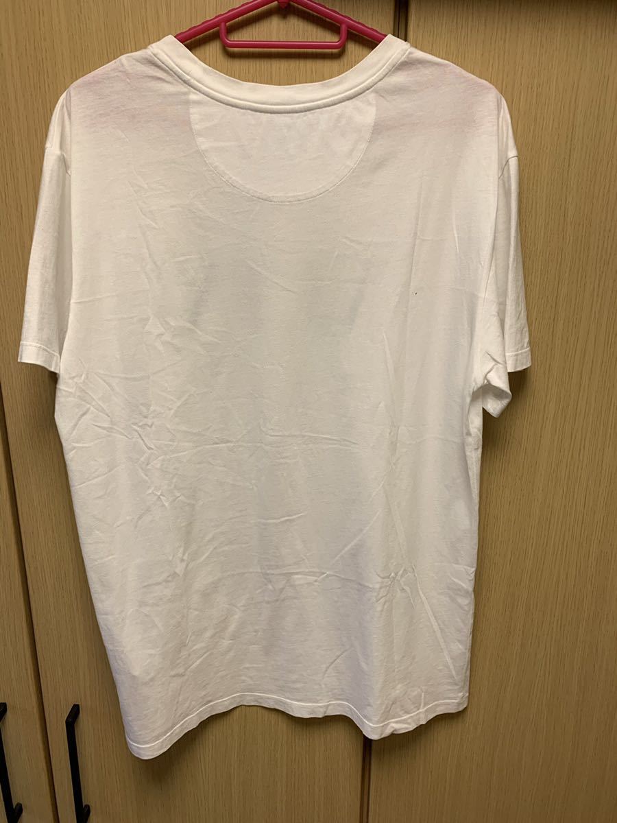 正規 19SS Valentino ヴァレンティノ VLTN 黒 ロゴ Tシャツ 白 S