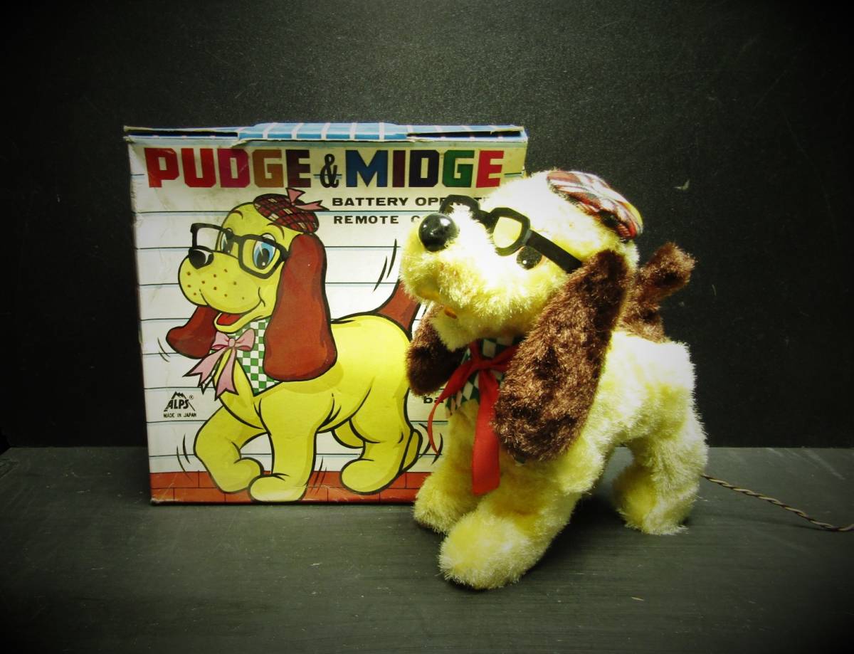 PUDGE & MIDGE/THE WALKING PUPPY/アルプス/ALPS TOY/リモートコントロール/玩具/yellow