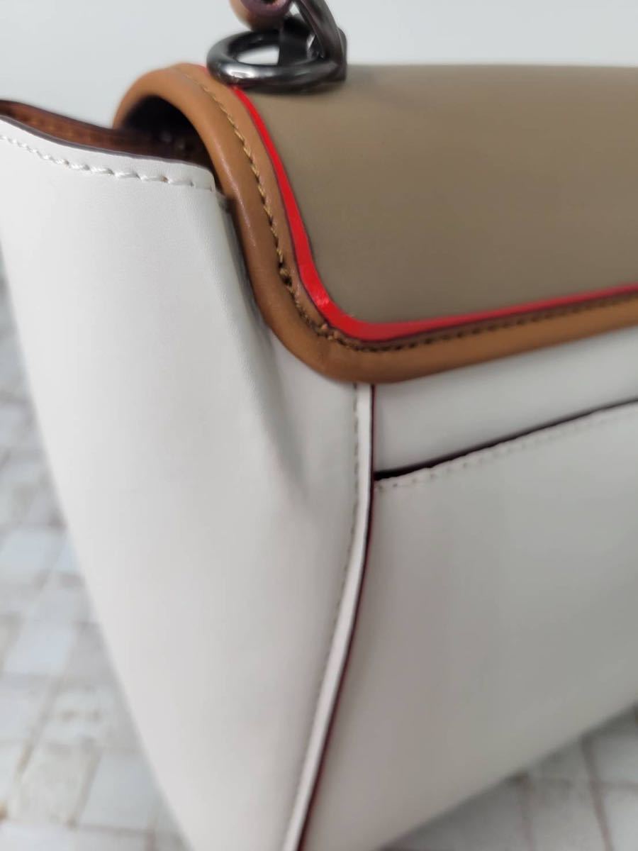 COACH コーチ クーリエ キャリーオール イン カラーブロック【訳あり品