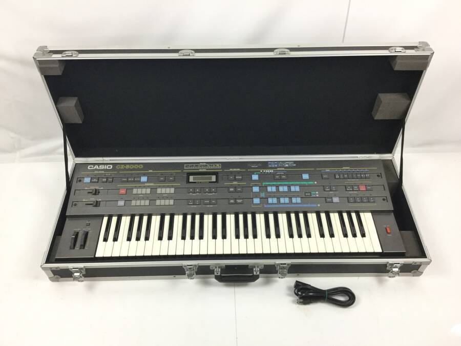 CASIO カシオ CZ-5000 シンセサイザー 電源コード/ハードケース付き