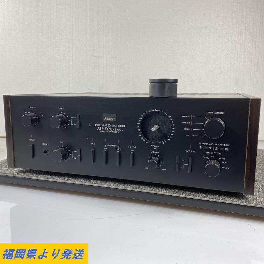 Sansui AU-D707F EXTRA アンプ 簡易音出し確認済み◇現状品【福岡
