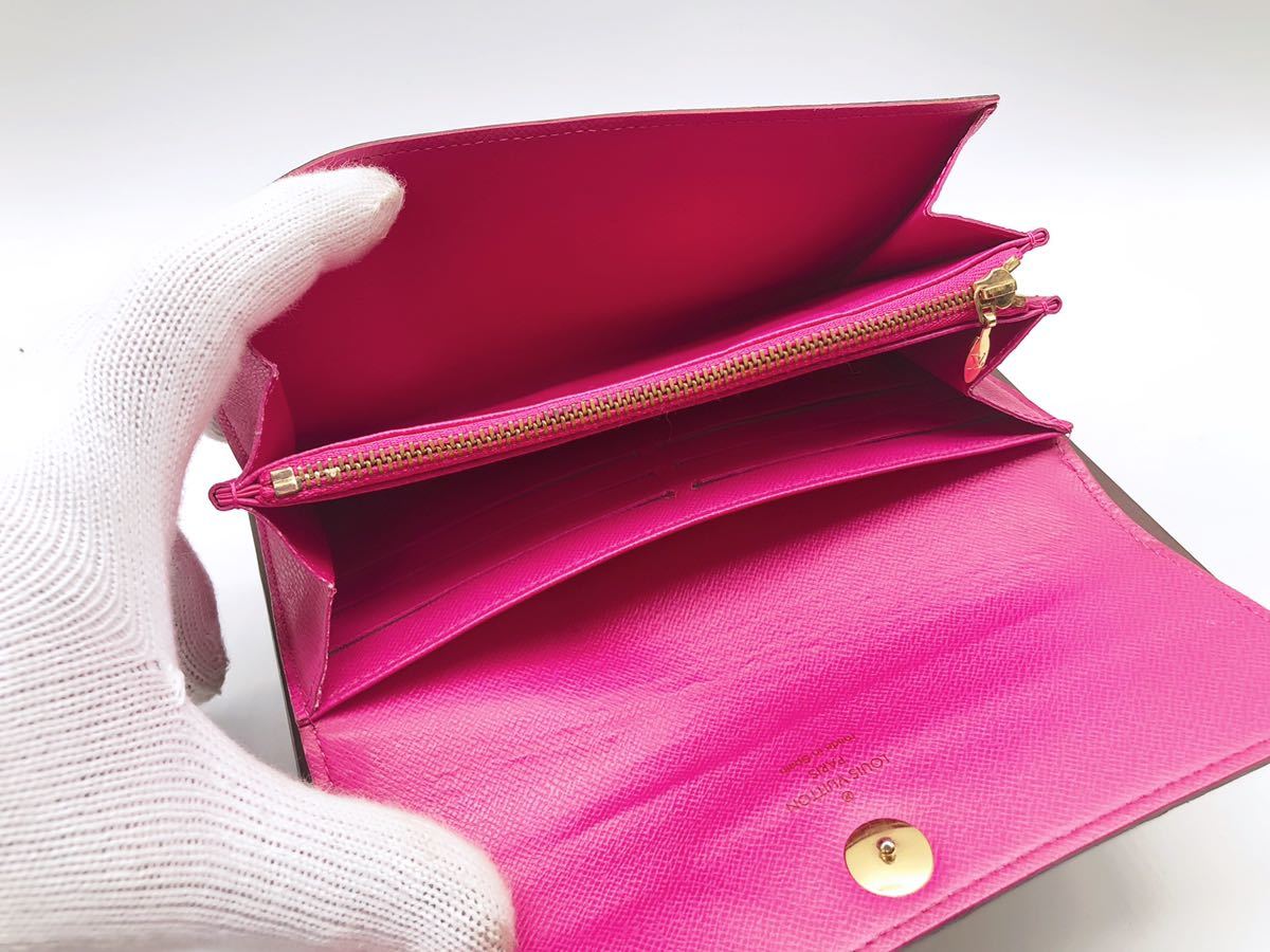 1円~ ルイヴィトン Louis Vuitton ポルトフォイユ サラ 長財布 二