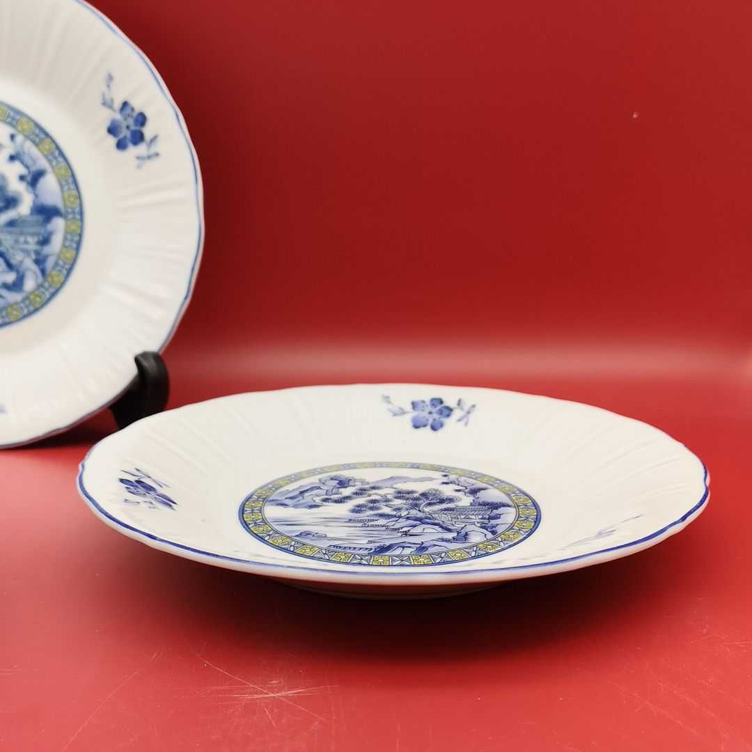 ウィローパターン 中皿 和洋折衷 珍品 レア 家食 来客用 昭和レトロ 