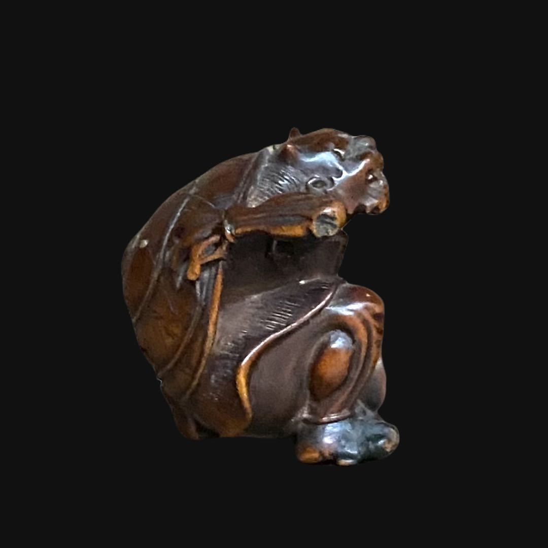 Yahoo!オークション - 根付 木彫 鬼 時代 提げ物 約3cm×3cm 細密 Yahoo!オークション - 根付 木彫 鬼 時代 提げ物 約3cm×3cm 細密