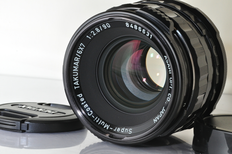 ★★中古品 Asahi Pentax SMC Takumar 6x7 90mm F/2.8 Lens♪♪#5242eX 大判、中判カメラ用