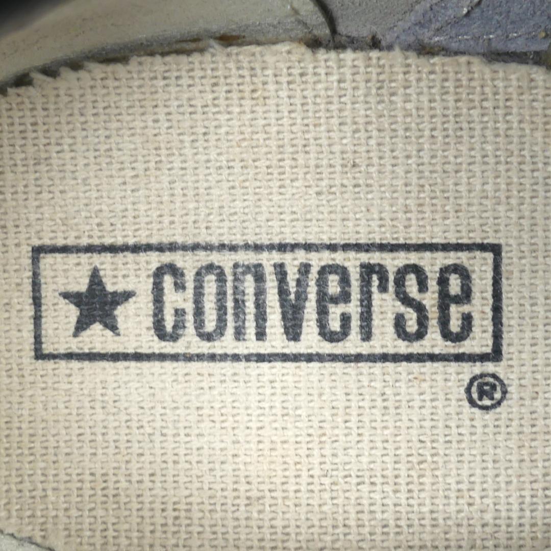 即決★日本製 CONVERSE★28cm ベルクロワンスター コンバース メンズ 9.5 レザースニーカー 白 黒 本革 オールスター 本皮 廃盤