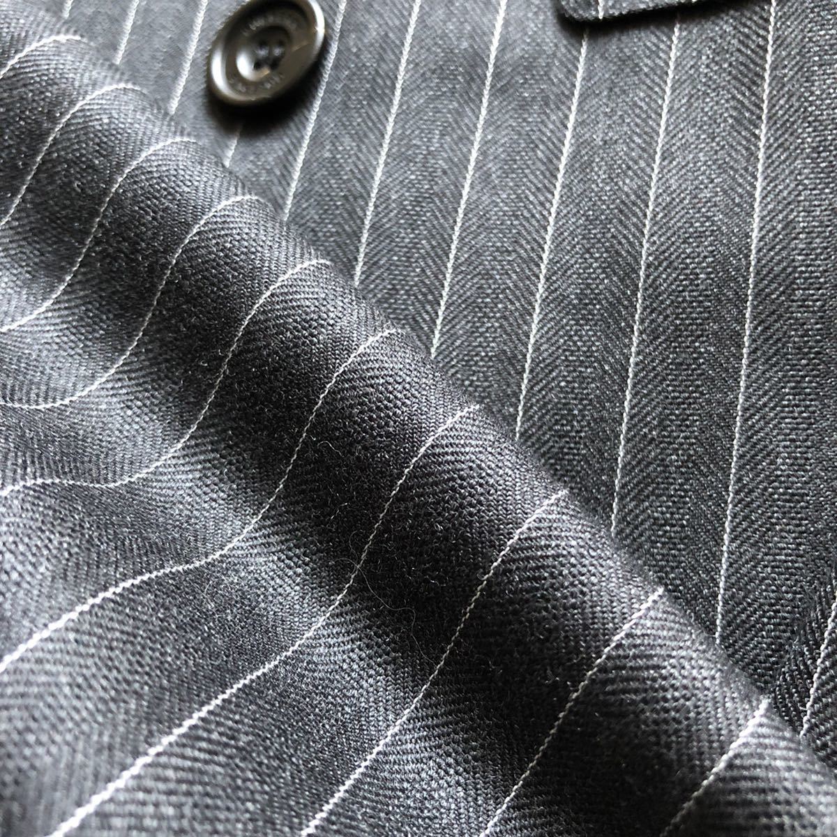 極美品 現行タグ BURBERRY LONDON ENGLAND ダブルブレスト ストライプ