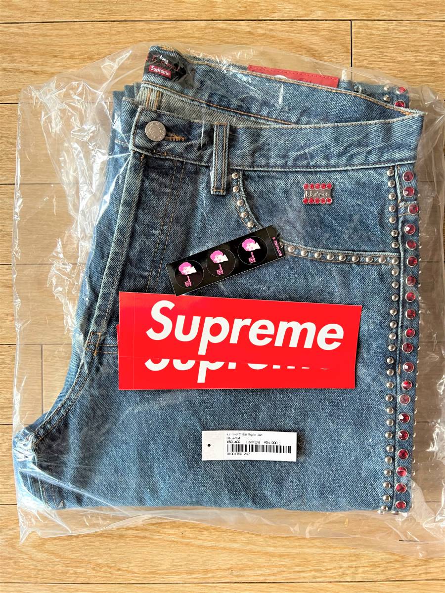 室外 ☆新品希少☆ Supreme B.B.Simonコラボスタッズデニムパンツ