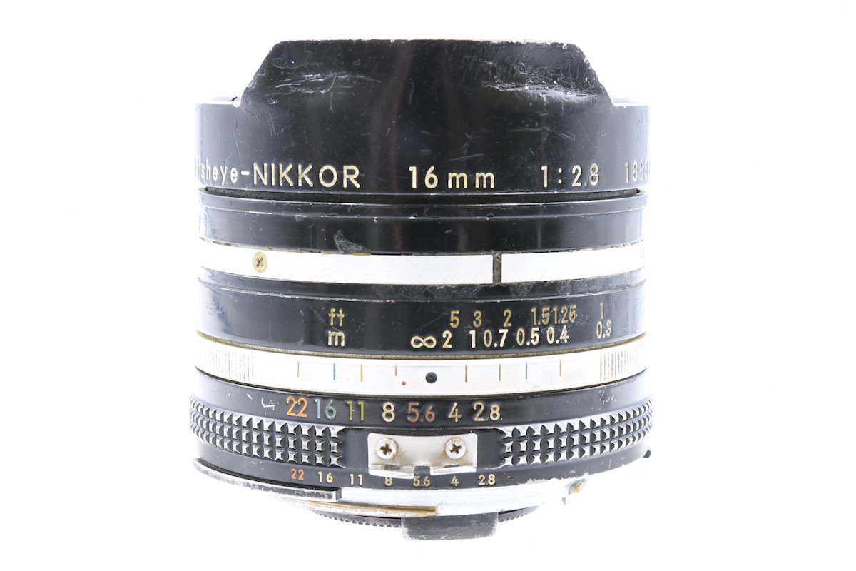 ◆ Nikon ニコン AI-S Fisheye-NIKKOR 16mm F2.8 Fマウント MF一眼レフ用 超広角 単焦点レンズ フィッシュアイ_画像1