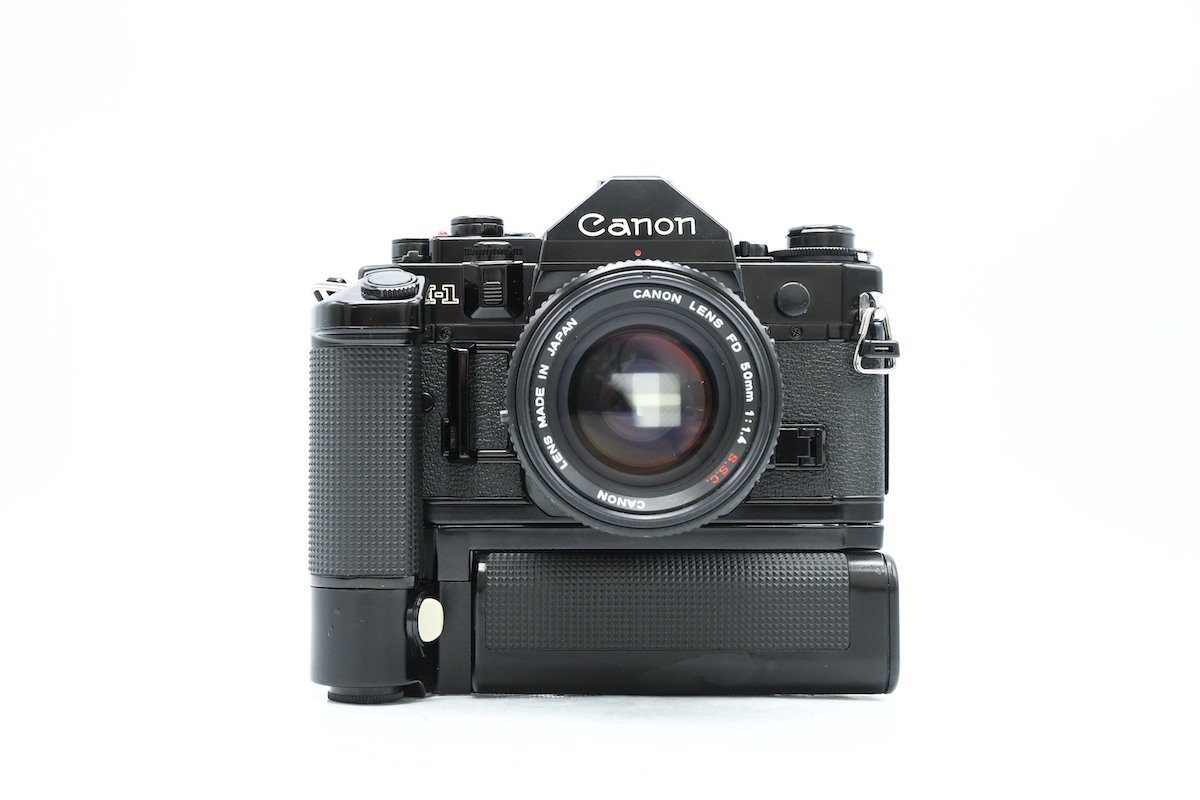 ◇ Canon キヤノン A-1 + CANON LENS FD 50mm F1.4 S.S.C. + MOTOR