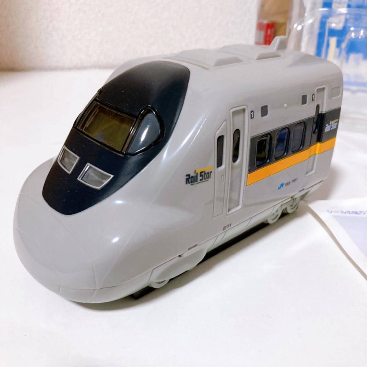 日車夢工房 マスコット デジタル クロック レールスター 【JR 目覚し