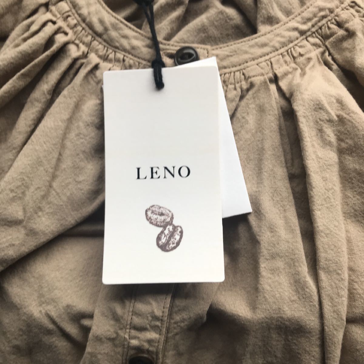 新品　Leno&co コーヒー染め　ワンピース　リノアンドコー　リノ