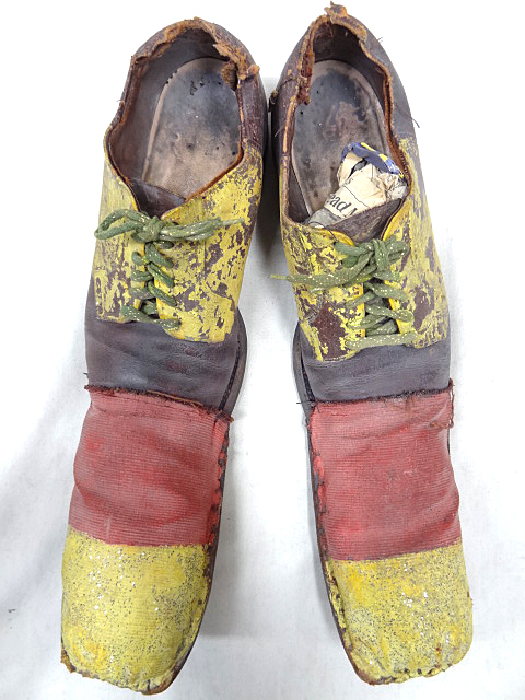  Vintage rare rare article circus piero hand made remake repeated construction Cat's tsu Poe multicolor leather dress shoes rare 50S leather shoes 