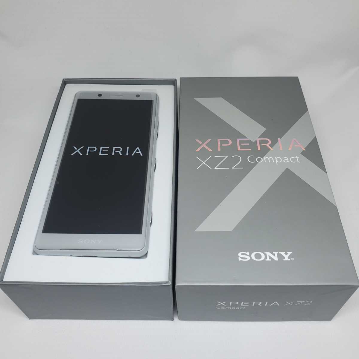 同等 Sony Xperia XZ2 Compact SO-05K シルバー SIMロック解除済み 
