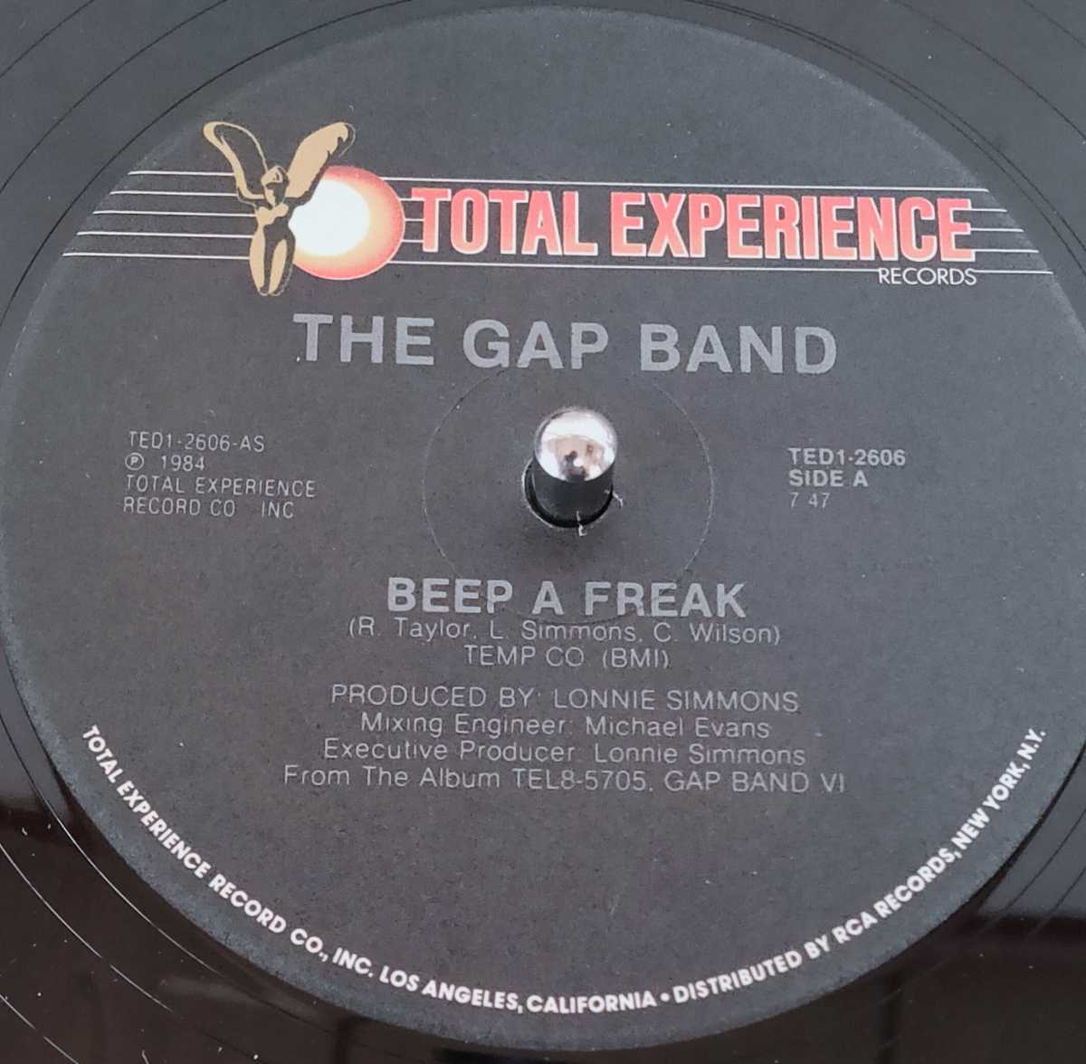 THE GAP BAND Beep A Freak 12インチ Total Experience Records _画像2