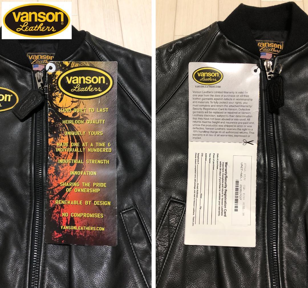 VANSON バンソン TEAM JACKET チーム ジャケット 38インチ www