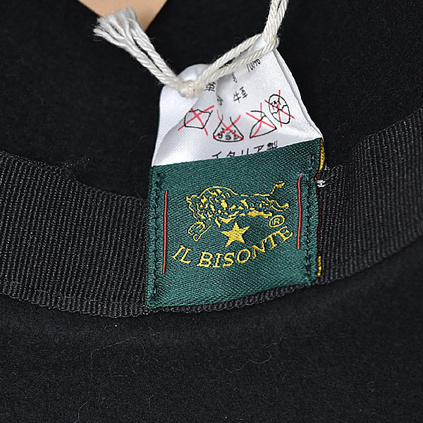  Il Bisonte soft hat wool felt hat black IL BISONTEl22a2119