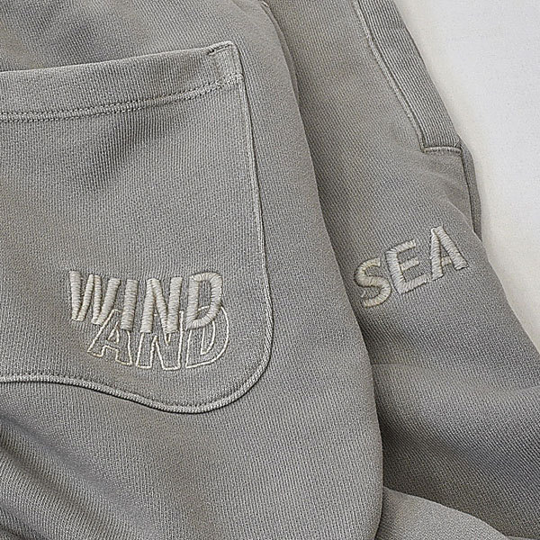 新品 WIND AND SEA pigment-dye sweat shorts スウェットショーツ ピグメント ダイ ショートパンツ charcoal XL｜21h2751*A_画像4