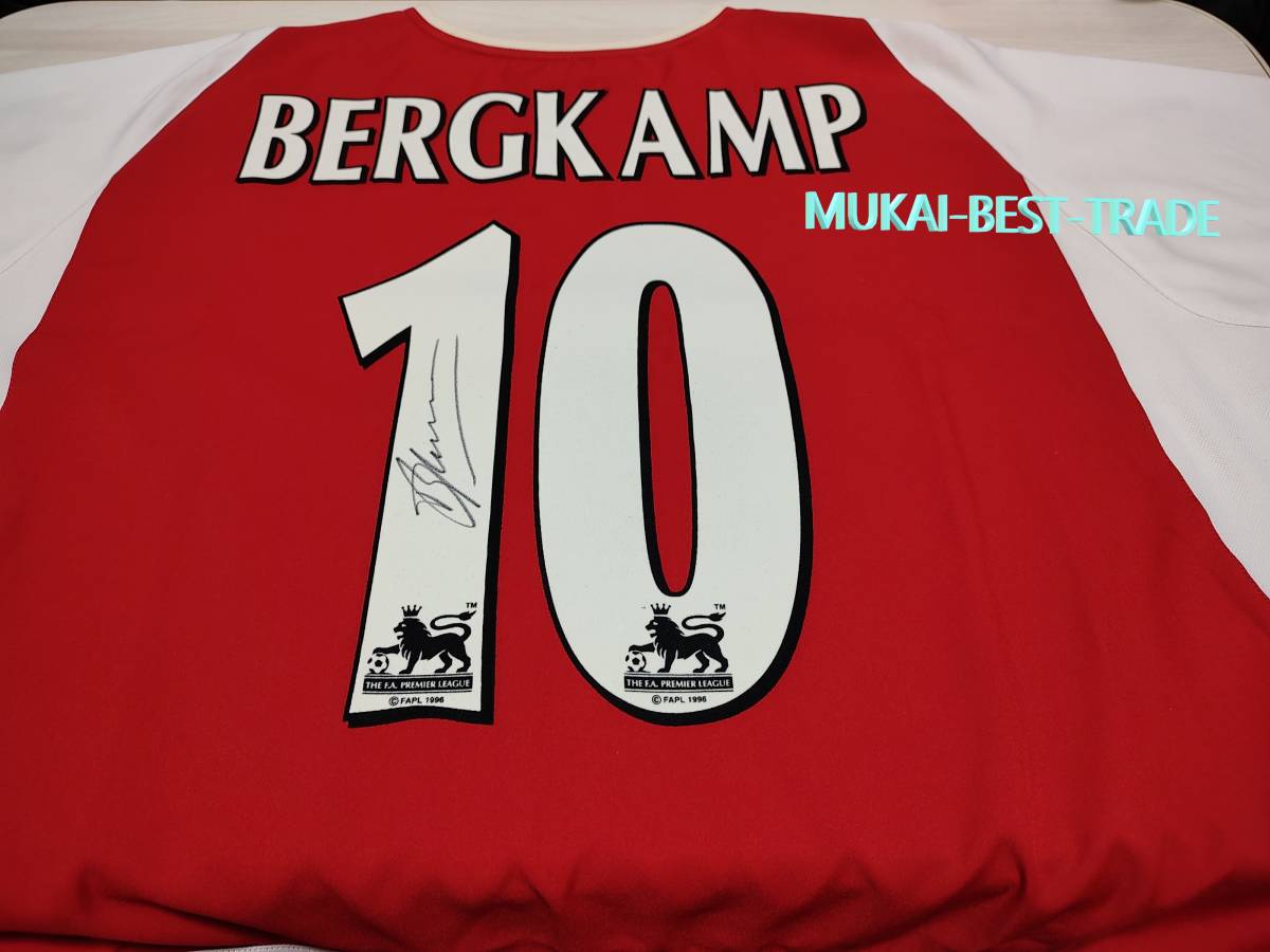 Dennis Bergkamp（デニス・ベルカンプ） サイン ユニフォーム アーセナル2002-2004 【証明書あり】