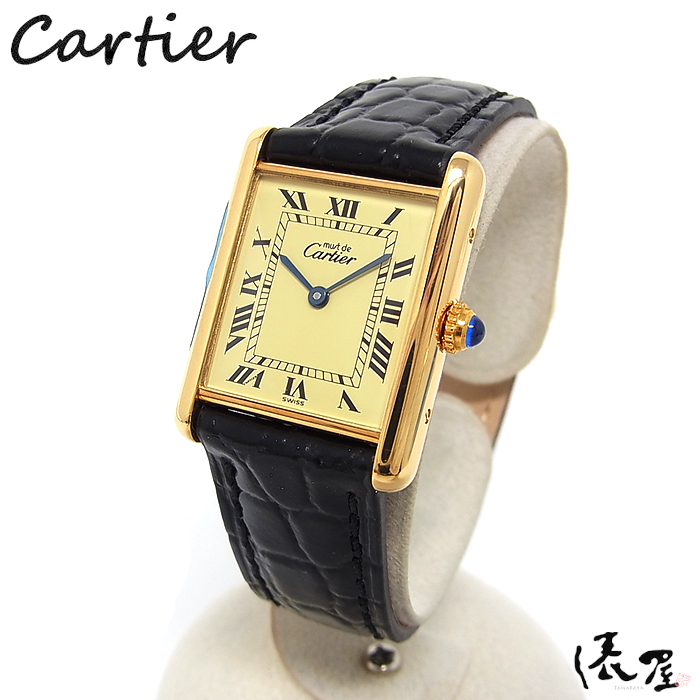 ファッションなデザイン クォーツ アンティーク LM マストタンク 【Cartier】カルティエ メンズ 極美品 時計 レディース マストタンク