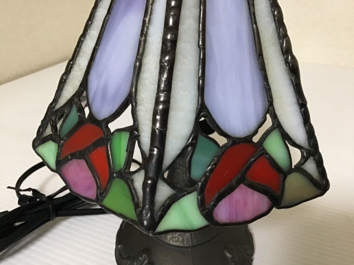 照明器具 ステンドグラス 花 卓上ランプ 6面 テーブルライト 照明器具 ステンドグラス 花 卓上ランプ 6面 テーブルライト