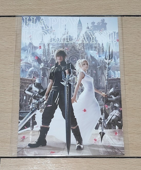  Final Fantasy XV postcard Noctis luna fre-naFINAL FANTASY FF15 SQEXskeninokto Roo na