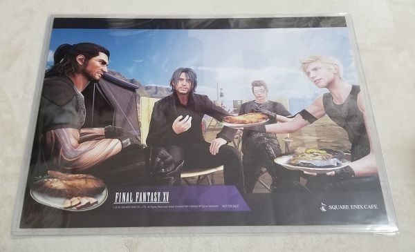 skeni Cafe limitation FF15 place mat no. 7. Noctis ig varnish gla Dio p long pto not for sale FINAL FANTASY SQEX Caf