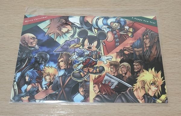  Kingdom Hearts series postcard Christmas solarok suspension Vent usKINGDOM HEARTS KH SQEXskeni....nomtetsu