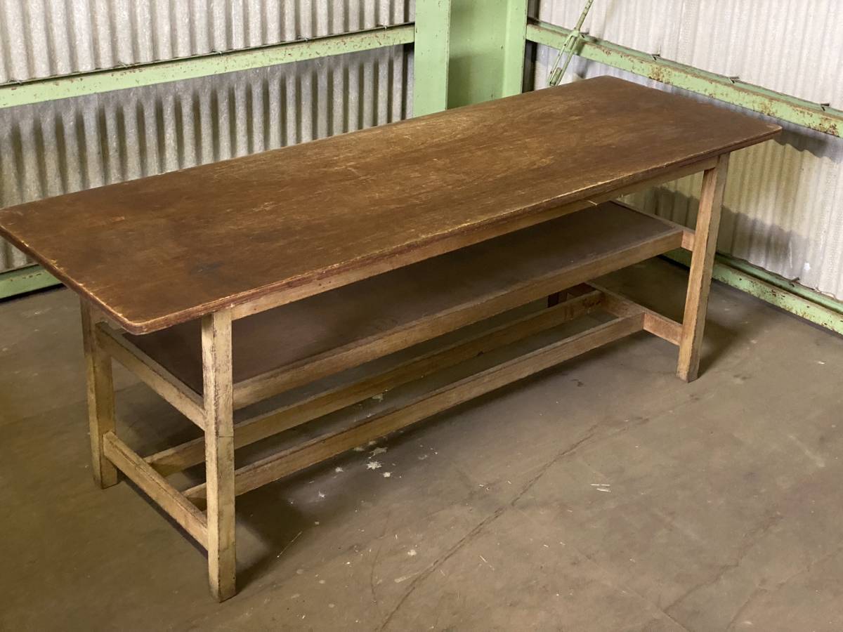 残り6台】テーブル 作業台 裁縫（洋裁）教室で使われていた昭和の作業