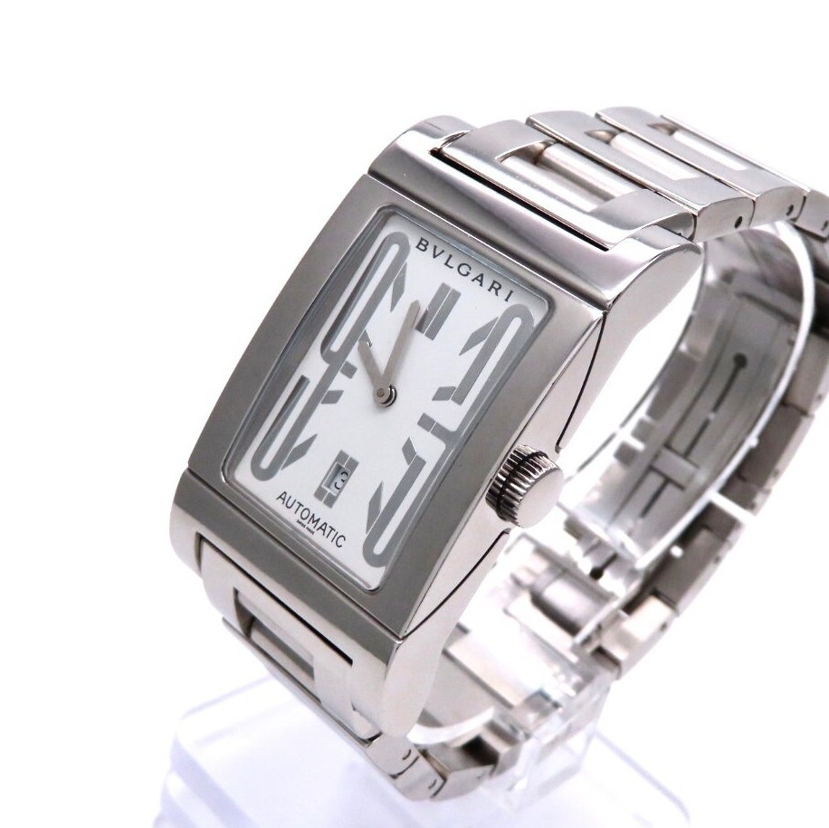 当社の 【BVLGARI】ブルガリ 時計 'レッタンゴロ' automatic ホワイト ...