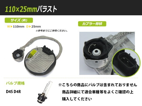 【送料無料】 OEM製 HID バラスト トヨタ VOXY ヴォクシー ZRR70系 D4S D4R 純正交換用 補修 予備 輸入車_画像2