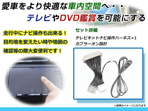 【メール便送料無料】 走行中にテレビが見れる＆ナビ操作ができる テレビナビキット セレナ C24 後期 H14.1～H17.5 ジャンパーキット_画像2