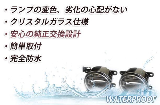 送料無料 LED デイライト付き フォグランプ 左右セット エブリイワゴン エブリィワゴン エブリーワゴン DA64W スズキ ブルー 青_画像4