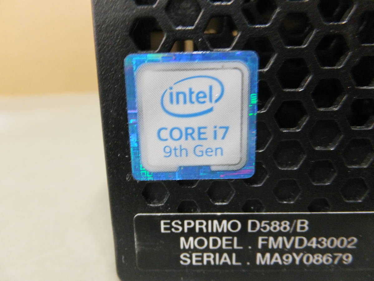 049 富士通 ESPRIMO D588/B Core i7 9700 3.00GHz 最大4.7GHz/DDR4 16GB/HDD 500GB_画像5