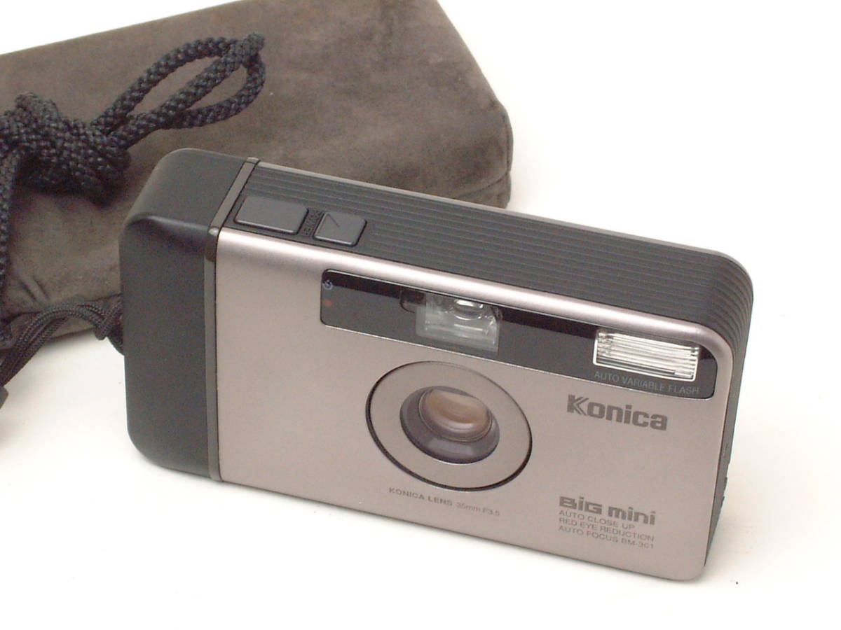 Konica Big mini BM-301 KONIKA LENS 35mm F3.5 (美品) ポーチ付 www