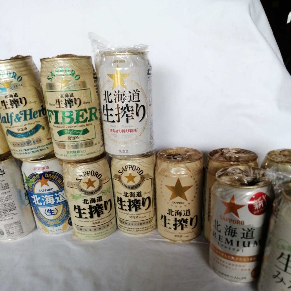 計17本 サッポロ sapporo 生搾り 北海道 鑑賞用 空き缶 ビール コレクター所持品 缶ビール_画像7