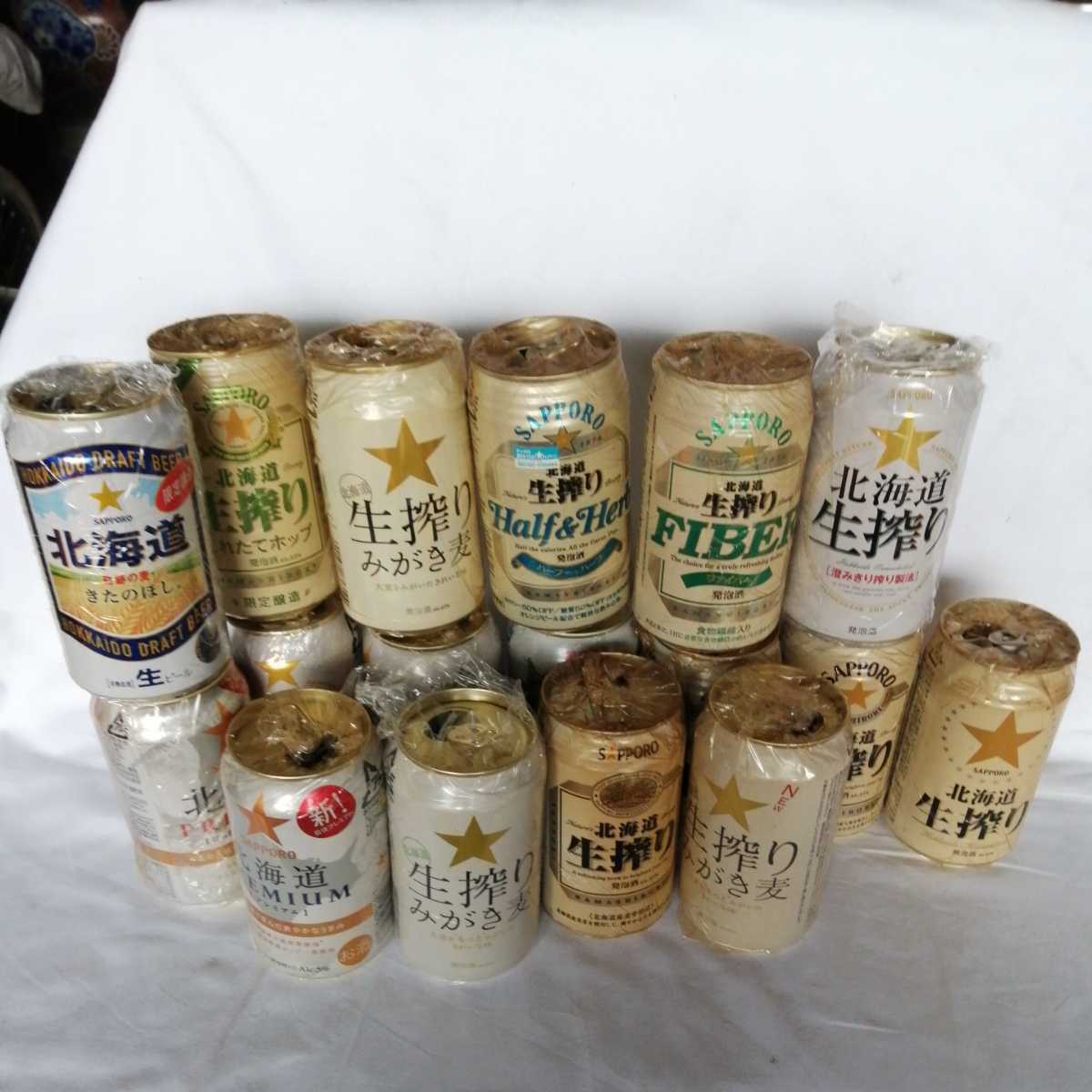 計17本 サッポロ sapporo 生搾り 北海道 鑑賞用 空き缶 ビール コレクター所持品 缶ビール_画像3
