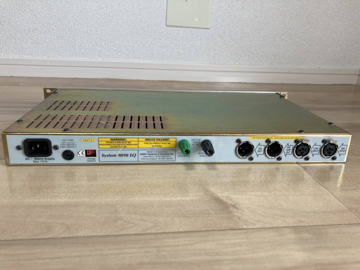Yahoo!オークション - 【希少】AMEK 9098 EQ + マイクプリ Yahoo!オークション - 【希少】AMEK 9098 EQ + マイクプリ