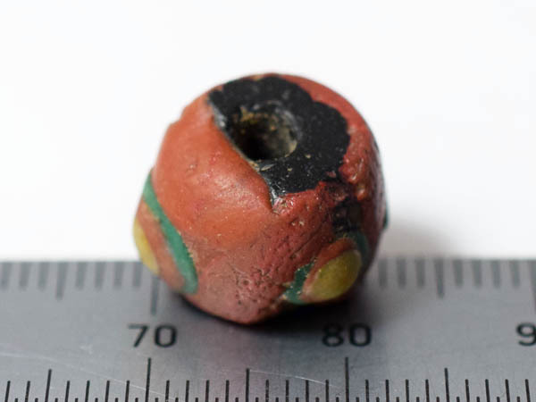 *. hoe . tonbodama * super profit break up! Ancient Rome n projection shape 4 eye paste red tea sphere C5 dragonfly sphere antique beads [ free shipping ][AB14021C-5]