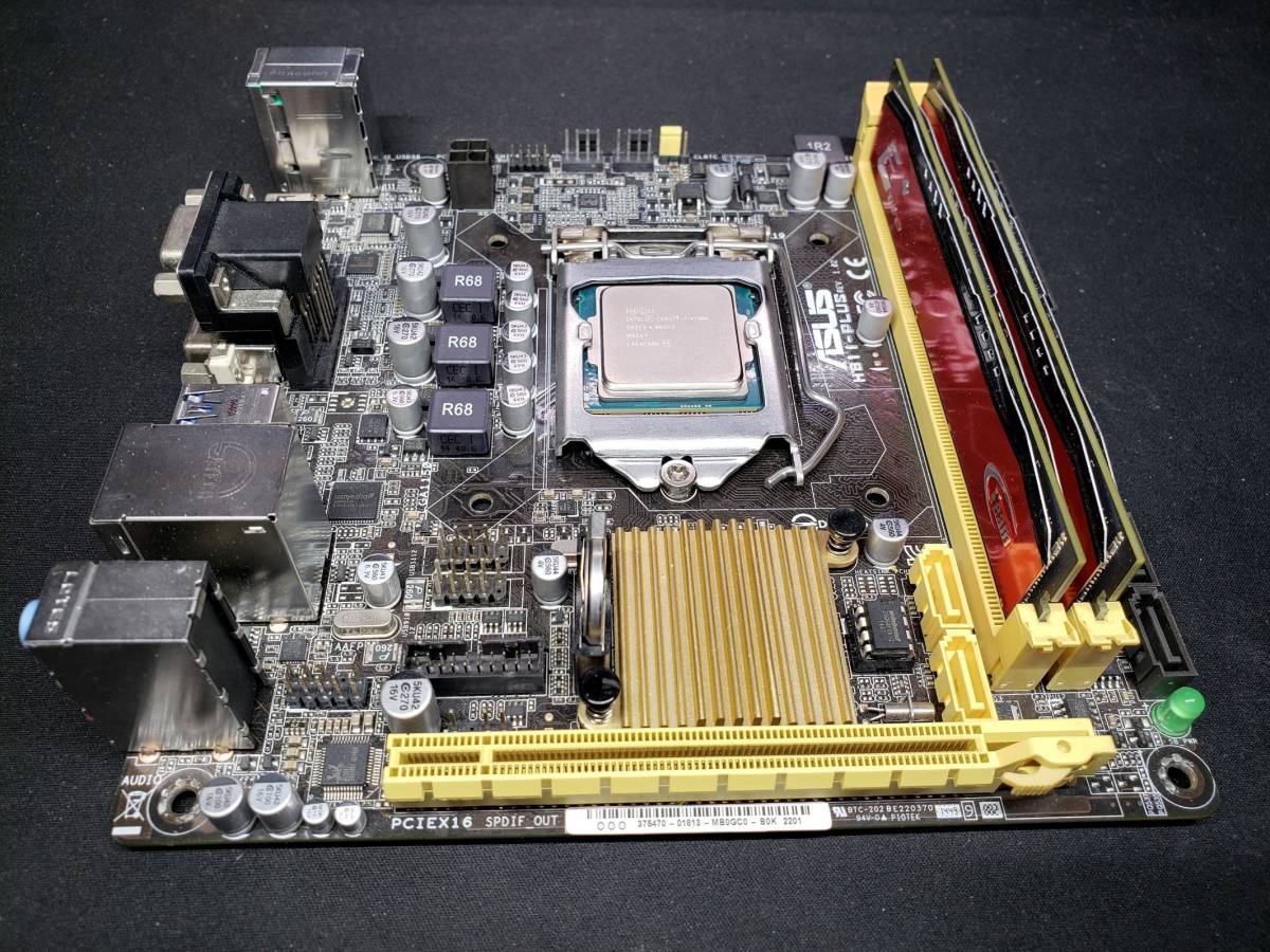 ASUS H81I-PLUSマザー、CPU Core_i7-4790K、メモリー16GB、CPUクーラー付き_画像4