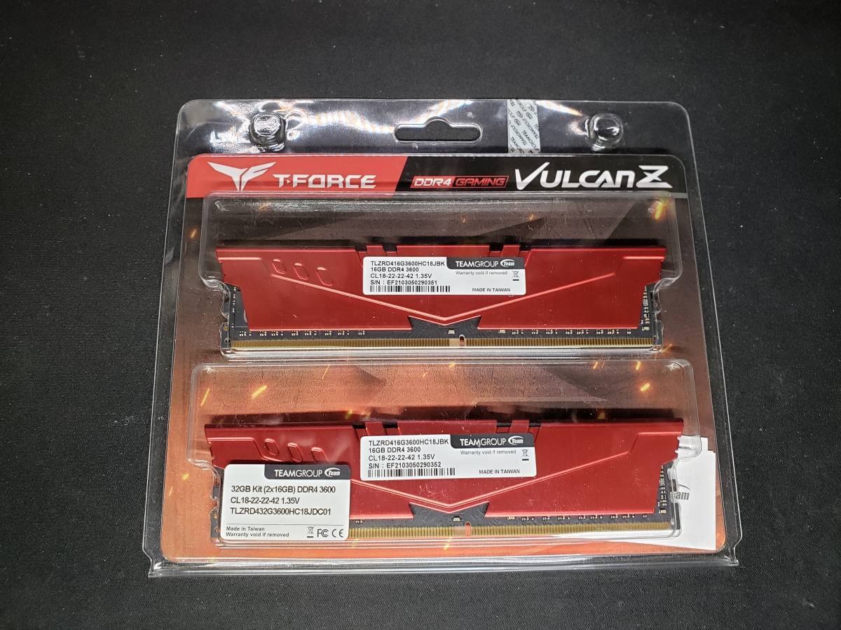 新品未開封 TEAM DDR4 3600 16GB 2枚 合計32GB www.lram-fgr.ma