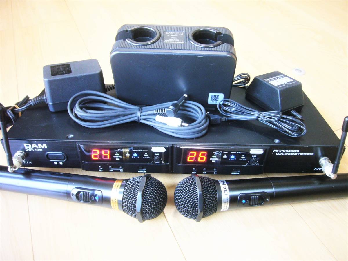 ♪ 美品 第一興商 DAM 電波式ワイヤレスレシ-バ-・DWR-1000