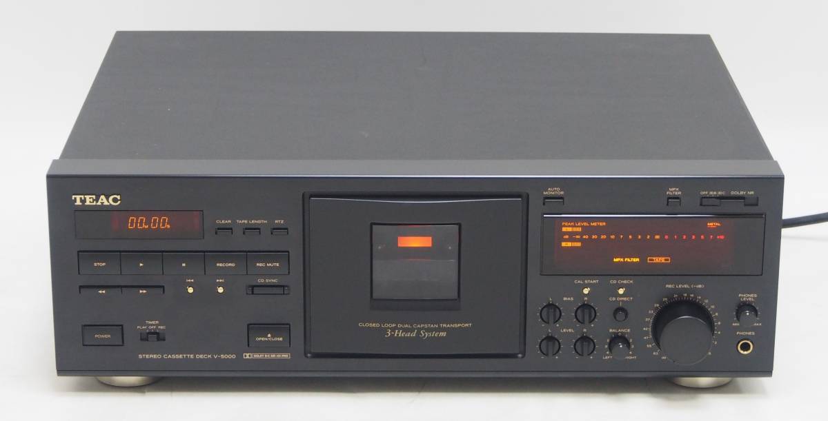 SG-216【音出し確認品】TEAC ティアック 3ヘッドカセットデッキ V-5000