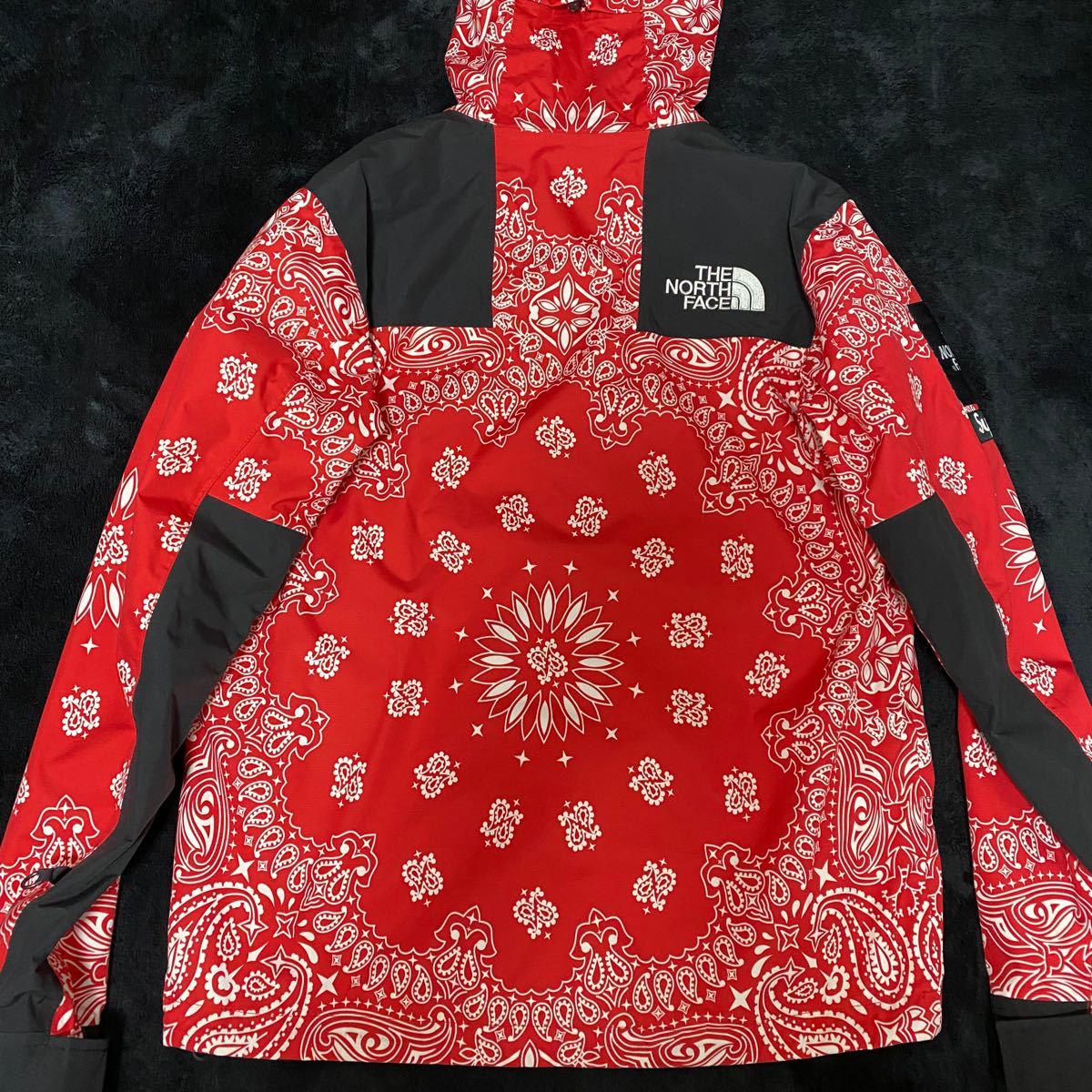 supreme the north face bandana red S