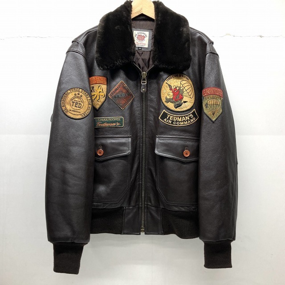 ◇TEDMAN テッドマン G1 レザーフライトジャケット カスタム 42
