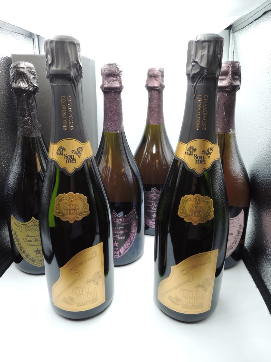 キングラム[54]シャンパン6本セット ドン ペリニヨン箱付1本 ロゼ3本