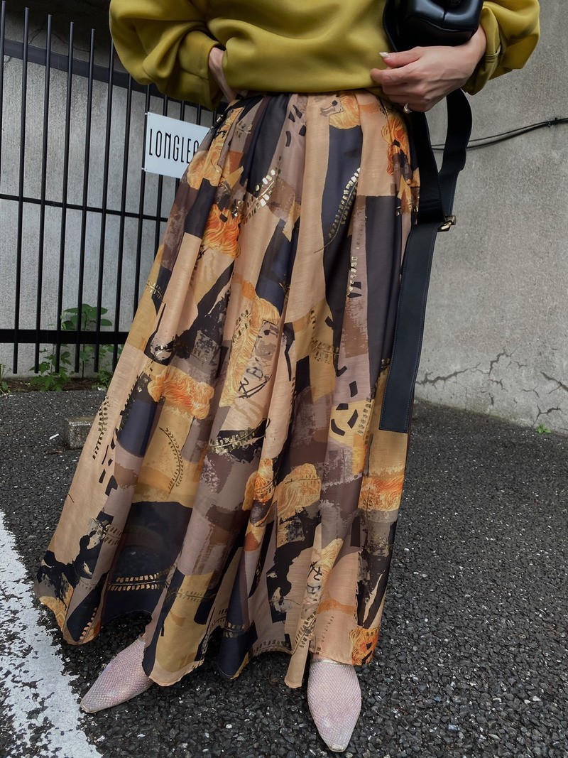 AMERI VINTAGE】アメリヴィンテージ ameri EMILIE TUCK FLARED SKIRT