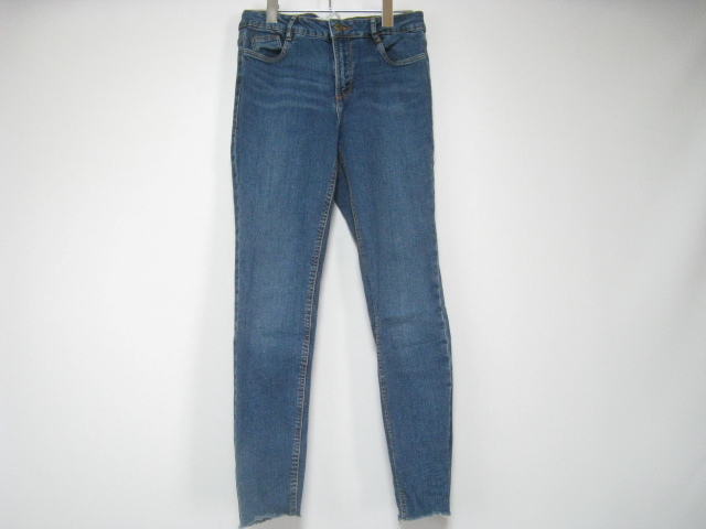 ZARA Trafaluc denimwear ザラ ボトムス パンツ デニム ジーンズ ジーパン 裾切りっぱなし インディゴ サイズ EUR 38 MEX 28 06_画像1