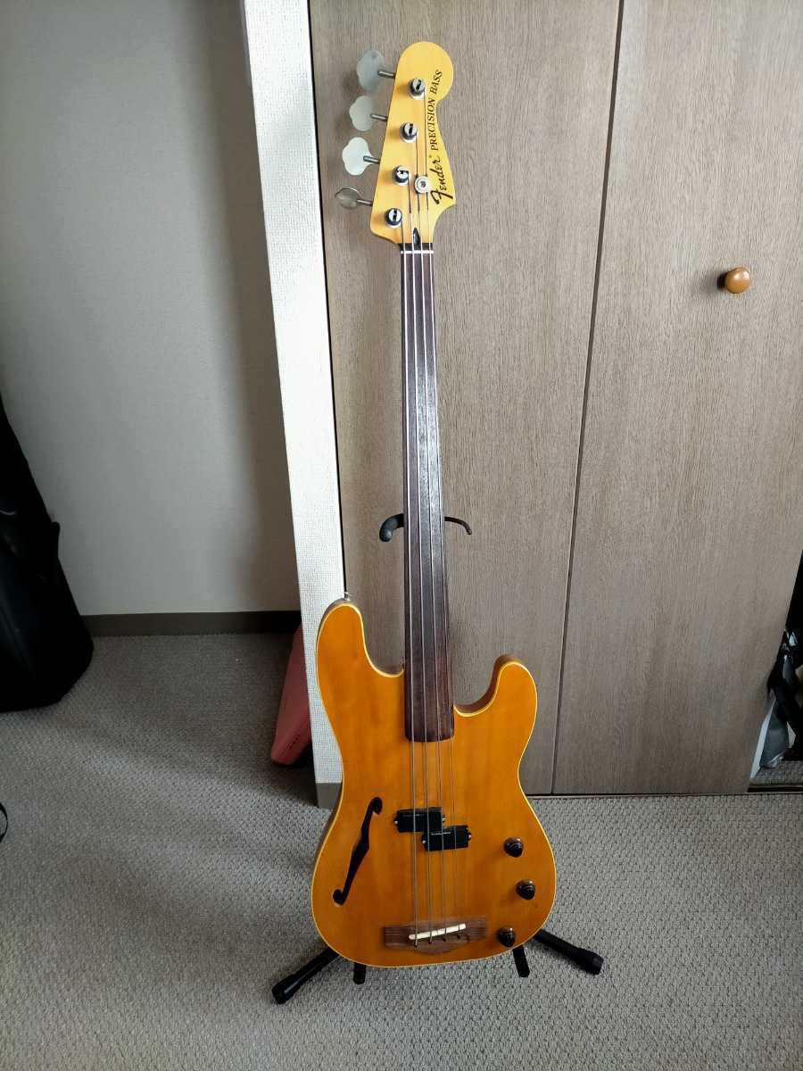 ヤフオク! - 送料着払い FENDER PBAC-100FL フレットレ...
