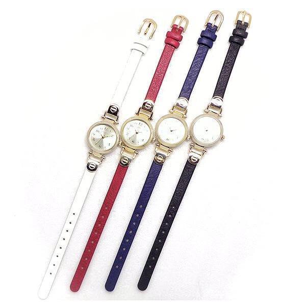 レディース 腕時計 ファッション ウォッチ レディス 日本製ムーブ使用 TQKS145-4 レッド おしゃれ 軽量 3針 クォーツ 革ベルト_画像4